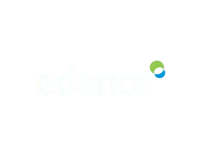 Logo de Edenor, empresa distribuidora de energía eléctrica que confía en Sitecno para sus soluciones tecnológicas corporativas.