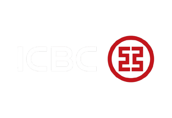 Logo de ICBC, entidad financiera que confía en Sitecno para sus soluciones tecnológicas corporativas.