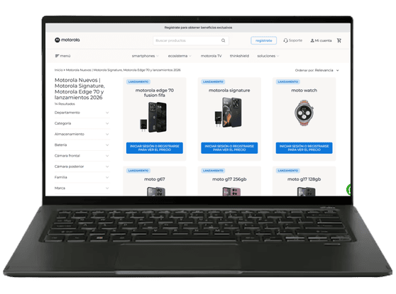 Plataforma de Beneficios Motorola para Empresas con catálogo de productos exclusivos y beneficios corporativos administrada por Sitecno. Beneficios para empleados. Venta corporativa de celulares Motorola Empresas.