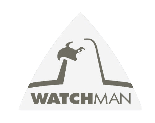 Logo de Watchman Seguridad, empresa de seguridad privada que confía en Sitecno para sus soluciones tecnológicas corporativas.
