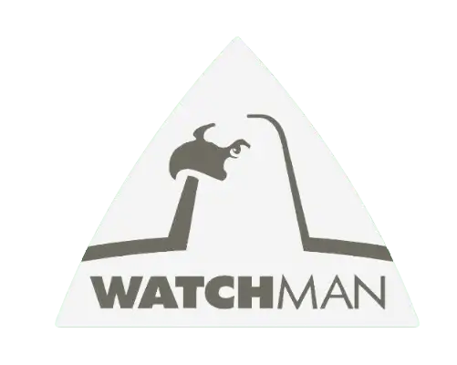 Logo de Watchman Seguridad, empresa de seguridad privada que confía en Sitecno para sus soluciones tecnológicas corporativas.