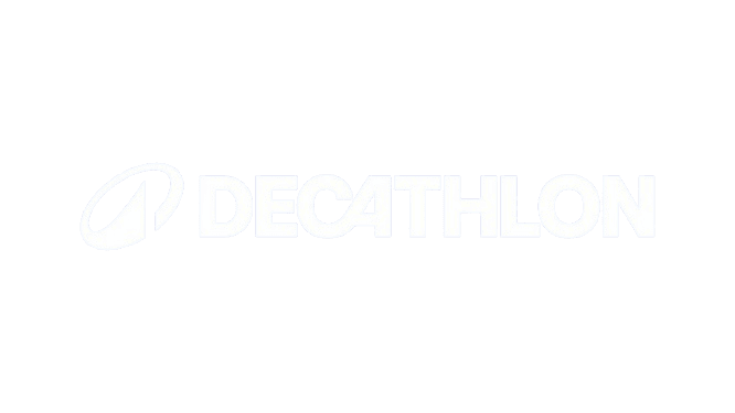 Logo de Decathlon, empresa líder en artículos deportivos que confía en Sitecno para sus soluciones tecnológicas corporativas.